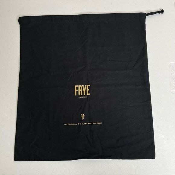 Frye Dustbag Drawstring Black Bag For Shoes Handbags Purses 16 Inch X 18 Inch - Picture 2 of 7
